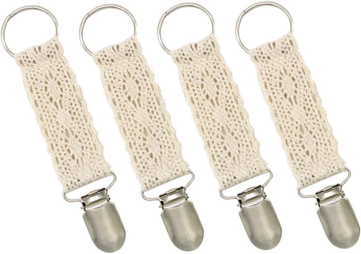 Hoedenclip - Tasclip Hoedhouder - Reis Accessoire - Met Kanten Rand - 135 cm - Zwart