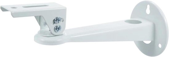Verstelbare universele beamer wandbeugel voor compacte mini projector, draagkracht 1,5 kg, wit of zwart, 20 cm lang
