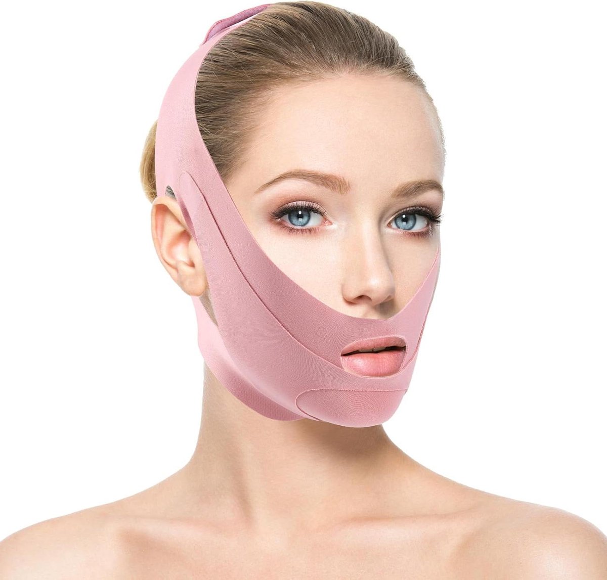 Kinband voor Slapen - Gezichtsband V-Lijn - Gezichtscontouring - Ademend en Comfortabel - 55x18cm - Niet gespecificeerd