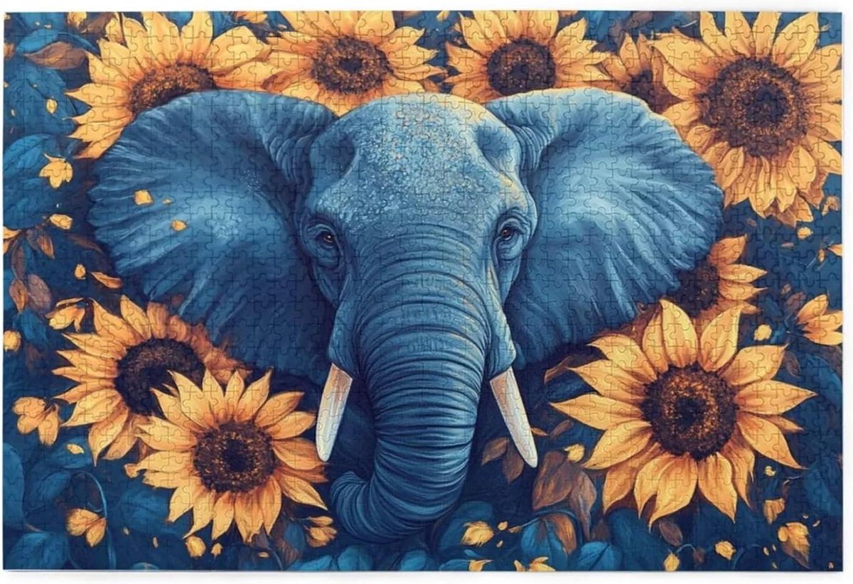 Puzzel 2000 stukjes - Jigsaw Volwassenen - Ontspannen Thuis - Houtmaterialen Glad Oppervlak - 100x70cm - Zonnebloem