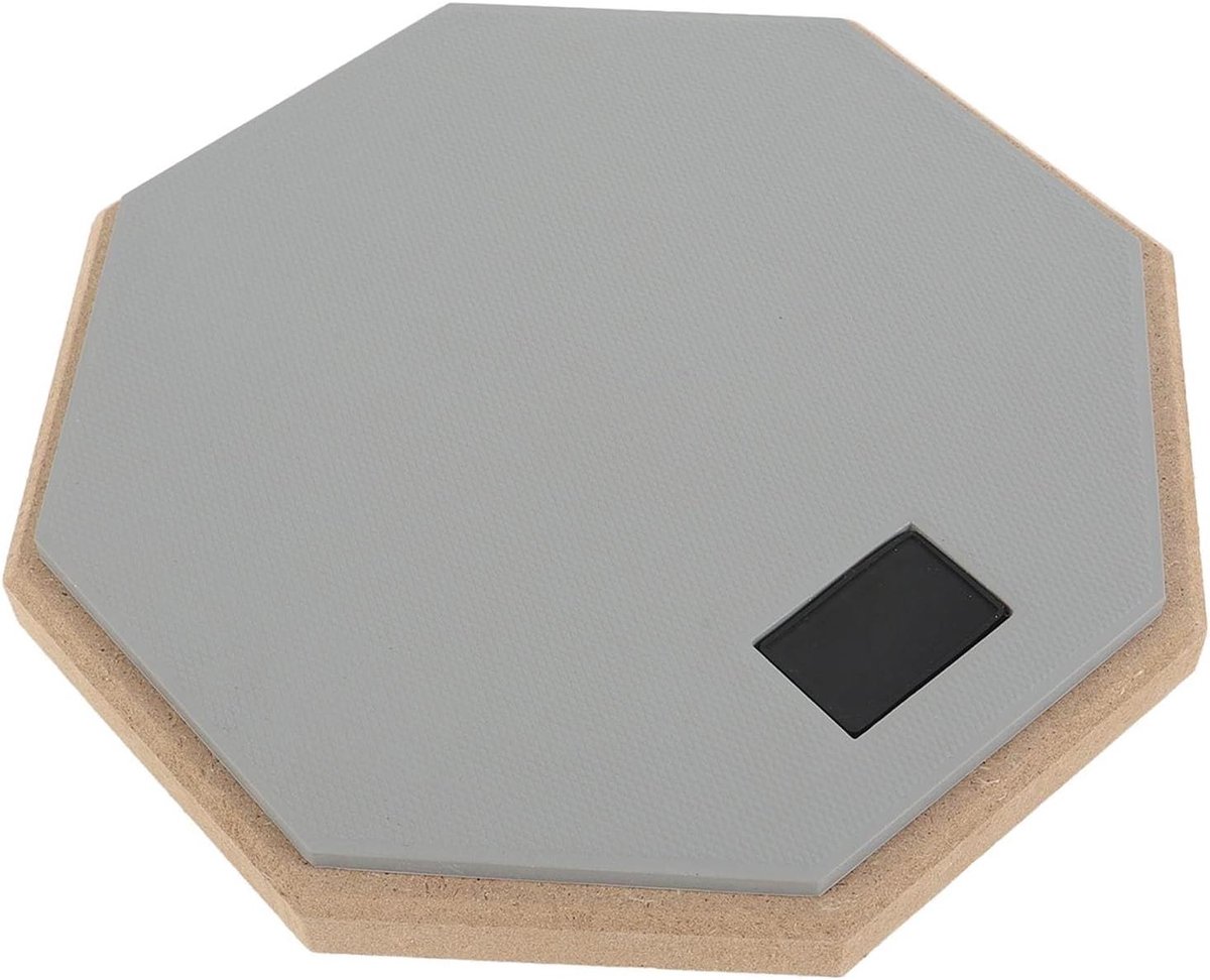 Oefen Drumpad - Drumkussen Stil - Drummen Oefenen - Authentieke Rebound - 44 x 34 x 4 cm - Grijs
