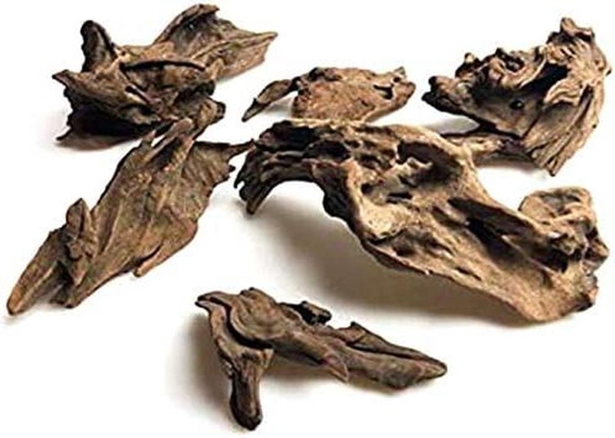 Natuurlijke Drijfhout Takken - Aquarium Decoratie Hout - Aquarium Inrichting - 100% Natuurlijk Houtmateriaal - 10-15 cm - Bruin