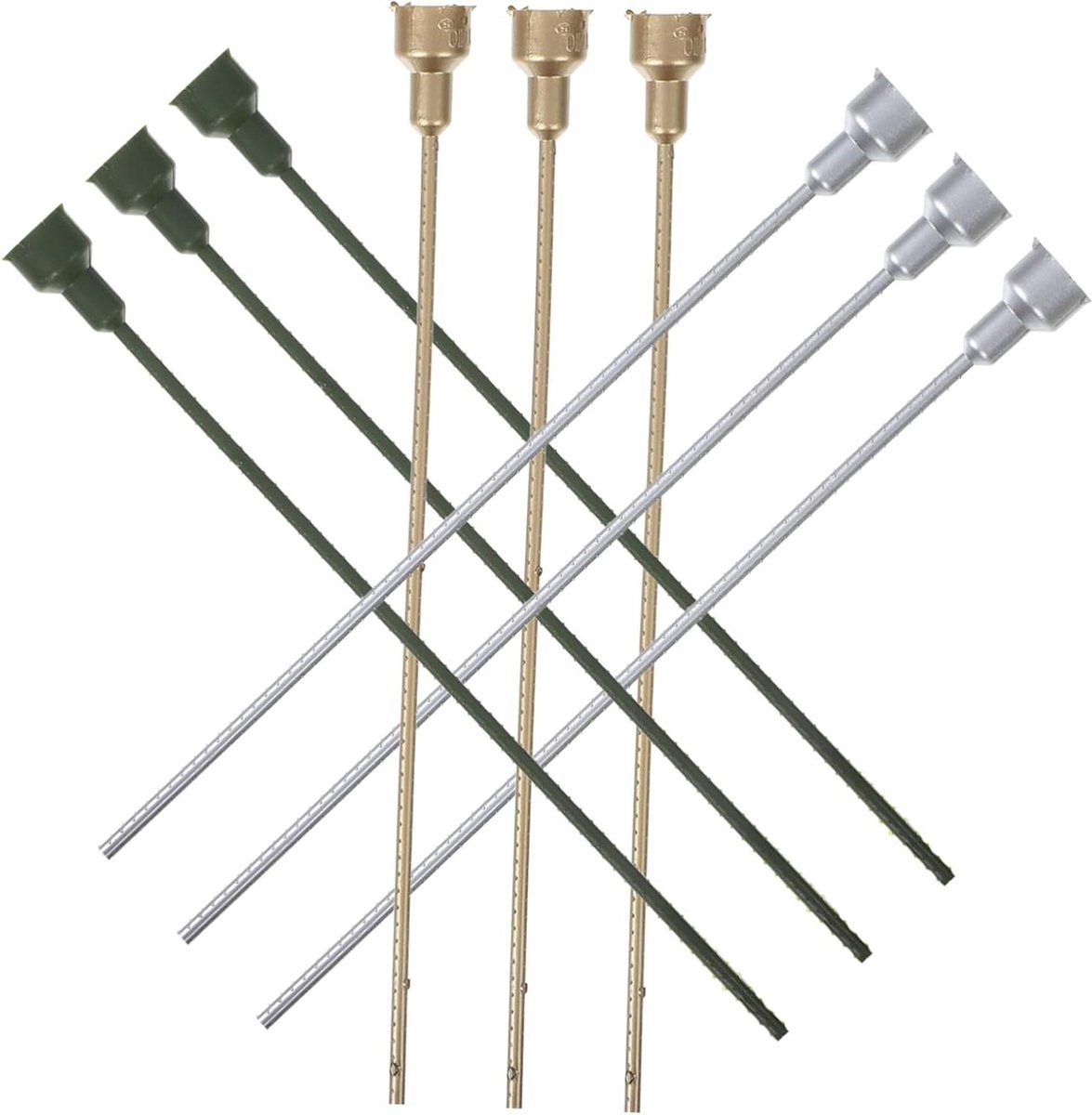 Bloemarrangement Accessoires - Knutselstokjes Boeket Decoratie - Bloemschikken DIY - Duurzame ABS Materialen - 19.9 x 1.3 x 1.3 cm
