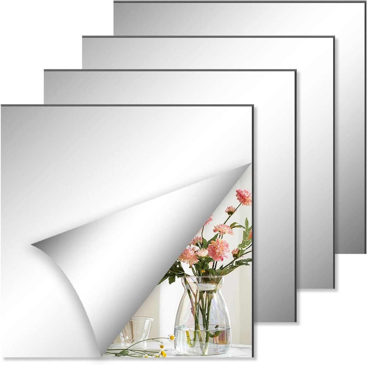 Stijlvolle acryl spiegel voor wanddecoratie, interieur en moderne inrichting - 4 mm dik