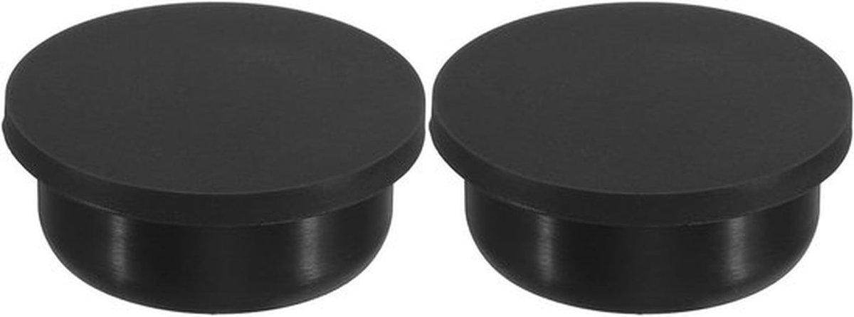 Zachte flexibele siliconenrubberen gaatstoppen voor 34-35 mm gat - 2 stuks - zwart