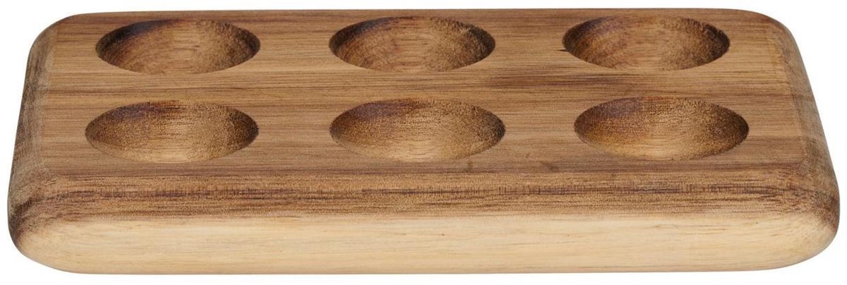 alpina Houten Eierdopjeshouder 6 Stuk - Hout