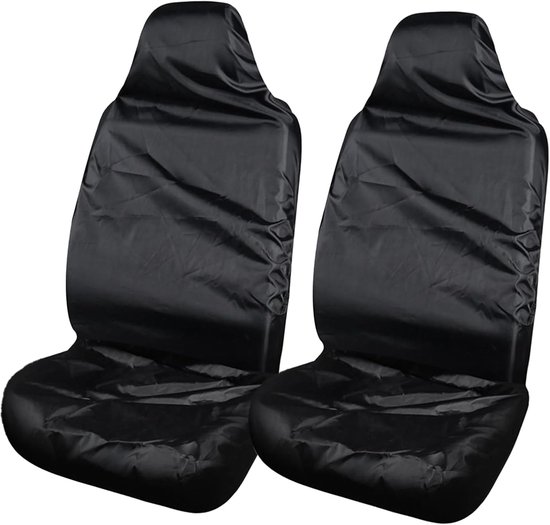 Set van 2 universele autostoelhoezen, waterdichte stoelhoezen, voorstoelen voor de auto, beschermhoes voor honden, kinderen, gemakkelijk schoon te maken