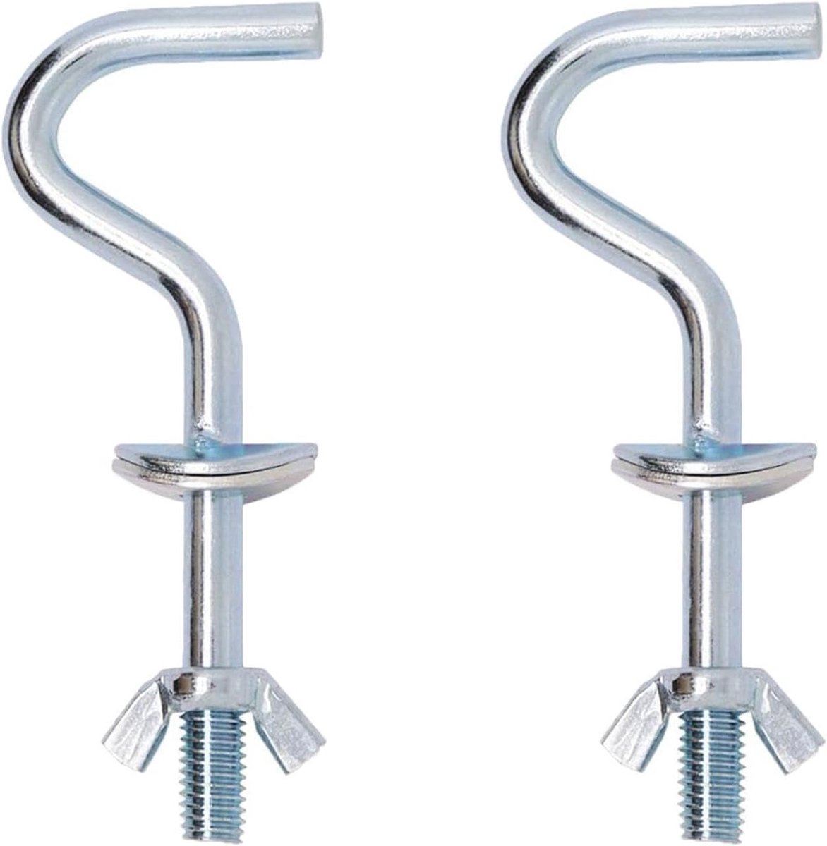 2 Stuks Hammock Haken, Sterke Ophangbeugels voor Hangmatten, Geschikt voor Binnen en Buiten, Ideaal voor Hangmatstandaards en Tuinaccessoires