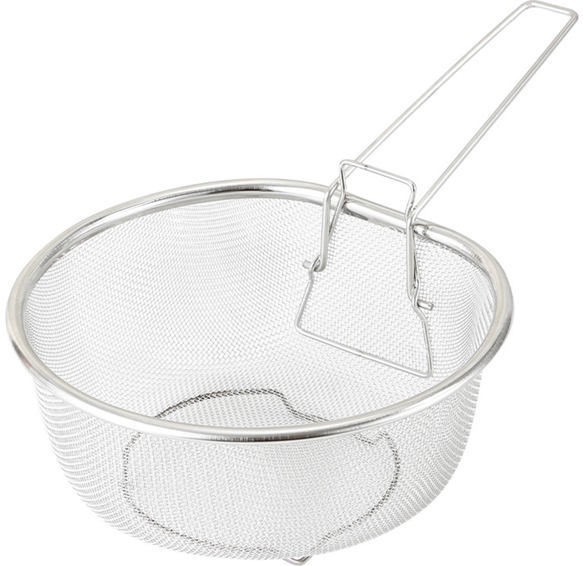 RVS Lepel Set - Klein & Groot, Opvouwbaar, Fijnmazig, Voor Blancheren en Afgieten