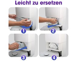 Stofzakken voor Roborock Qrevo/Saros-serie stofzuigers. Stofzakken voor Qrevo S/Saros 10R / QV 35A / QRevo Pro/Edge/Curv/Master/S8 MaxV.