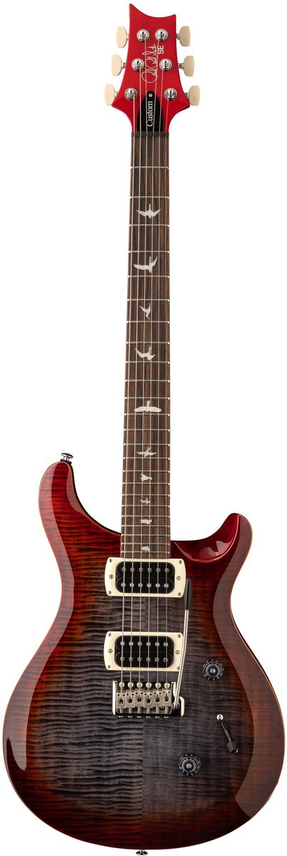 PRS SE Custom 24 Charcoal Cherry Burst - Elektrische gitaar