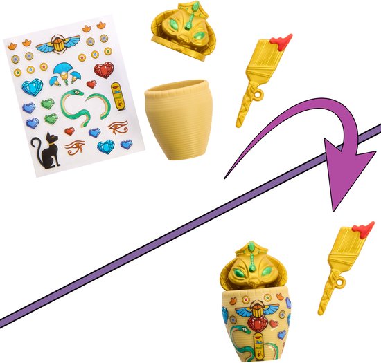 Monster High Self-Scare Secrets - Cleo De Nile Modepop met 13 realistische accessoires — afbeelding 3