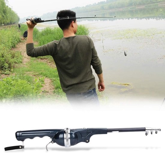 aladdien - Vistuig Hengel - Telecopische Hengel en Haspel Combo - Draagbaar en Opvouwbaar - Inclusief Vislijn - Perfect voor Sportvissen - 26,5 x 8,... van Aladdien — afbeelding 3