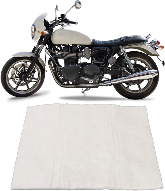 2 Stuks Motorfiets Uitlaatpijp Geluidsisolerende Katoen en Glasvezel 35x25cm voor Optimalisatie van Geluid en Prestaties — afbeelding 3