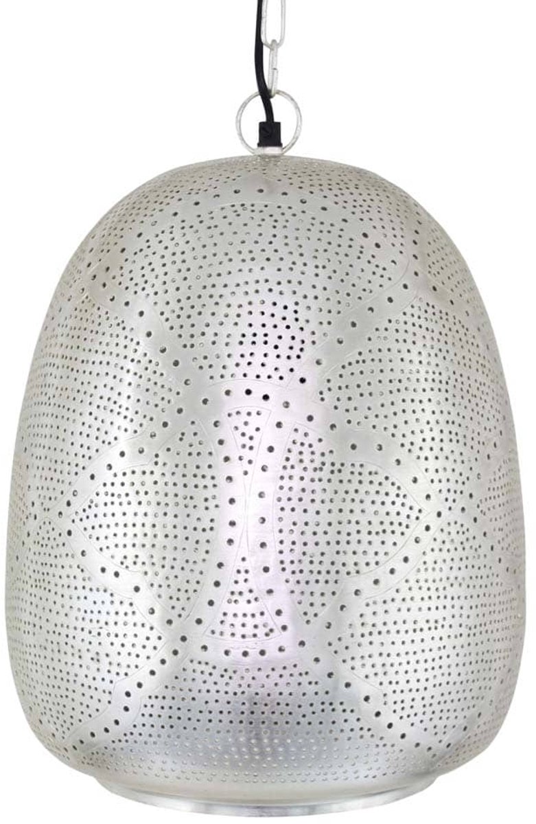 Safaary - Oosterse hanglamp Wisal Zilver Ø 30 x 40cm