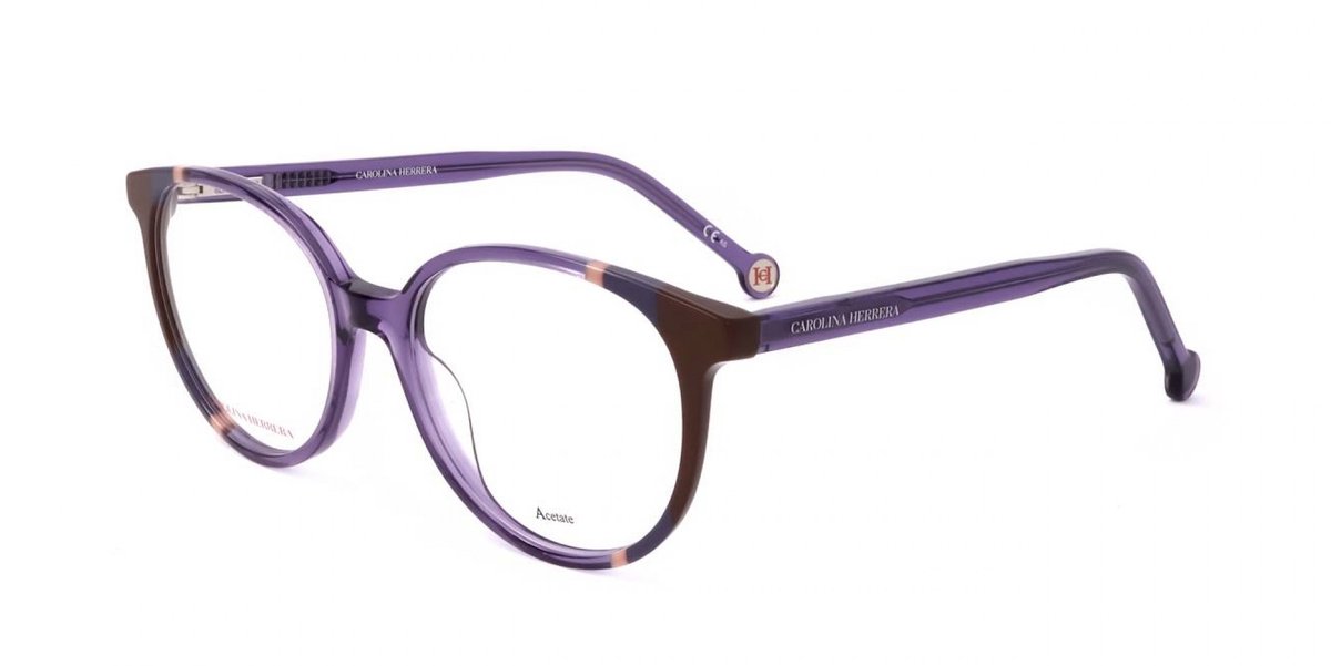 Carolina Herrera CH 0067 Violet brown 52/17/145 WOMAN Brilmonturen