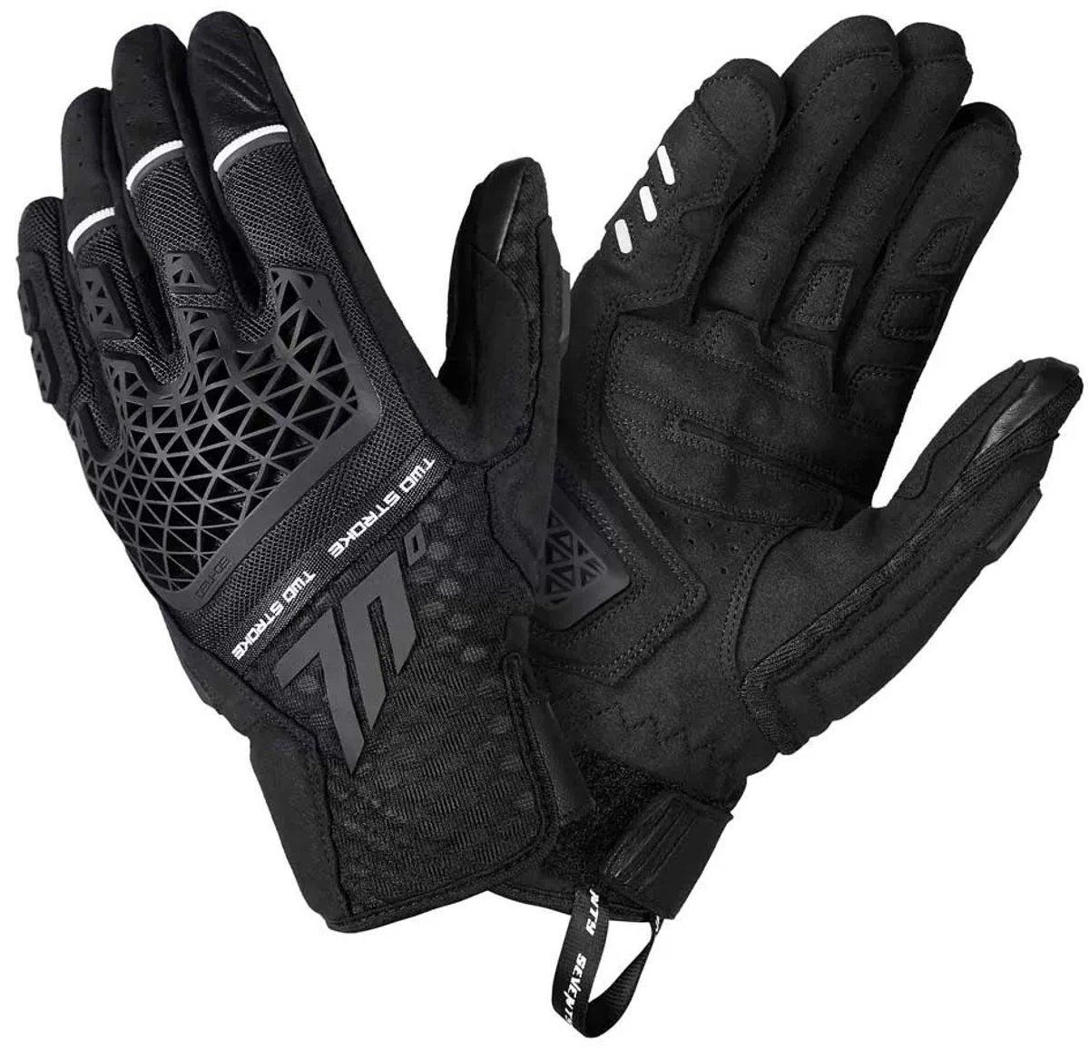 Seventy Degrees Sd-n60 Two Stroke Zomerhandschoenen Zwart XL