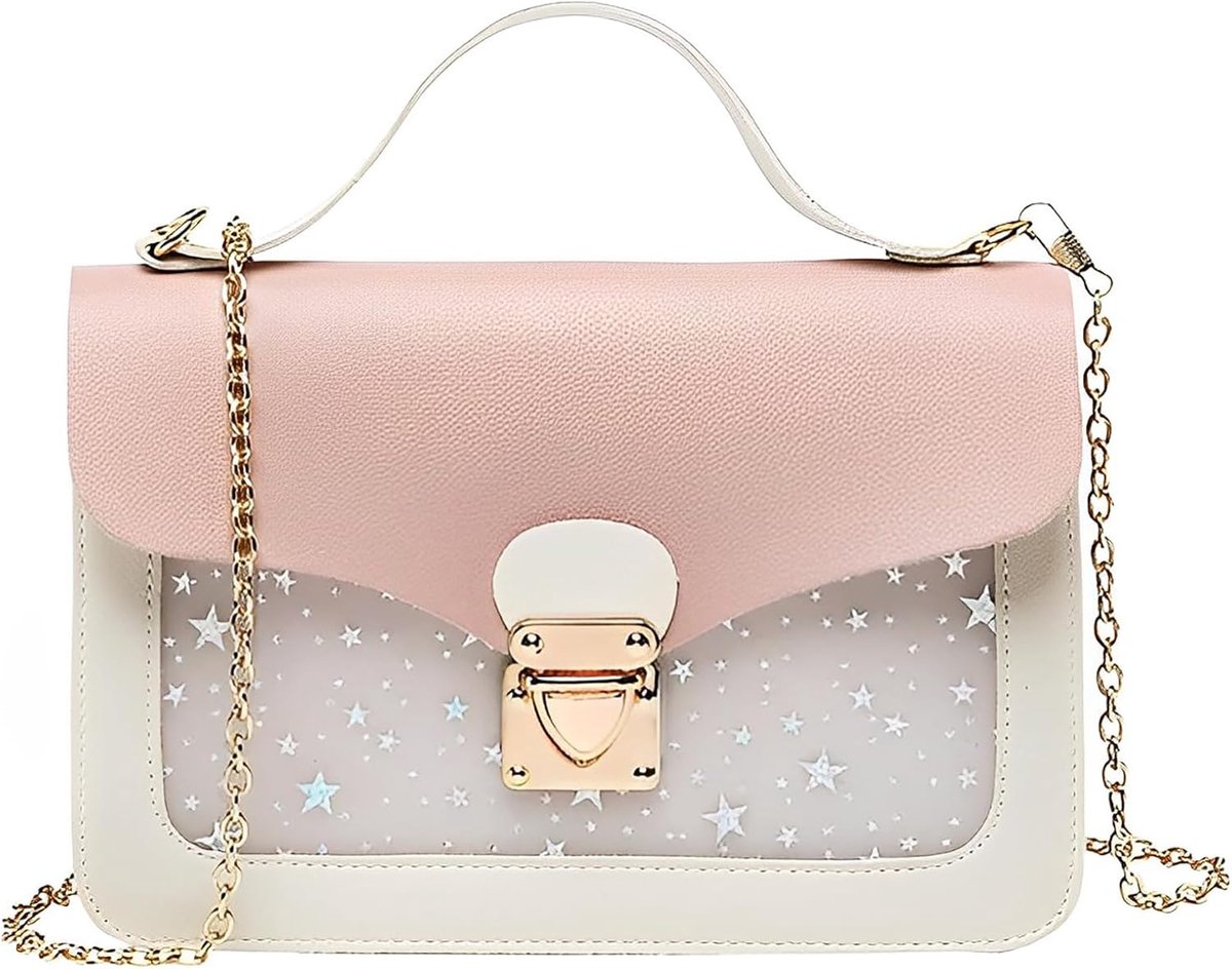 JeiibrZui Meisjes Ketting Minitas - Klein Formaat - 1 Stuks Functie Als Schoudertas En Crossbody - Goud Kleur