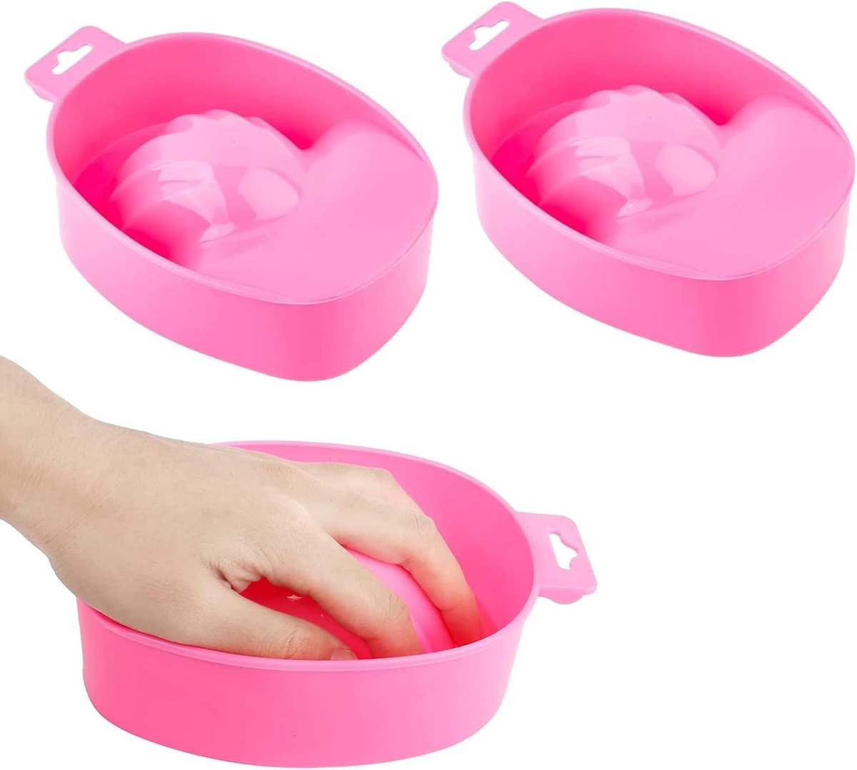 Set van 2 Manicurekommen voor Nagellakverwijdering, Handverzorging en Spa Behandelingen
