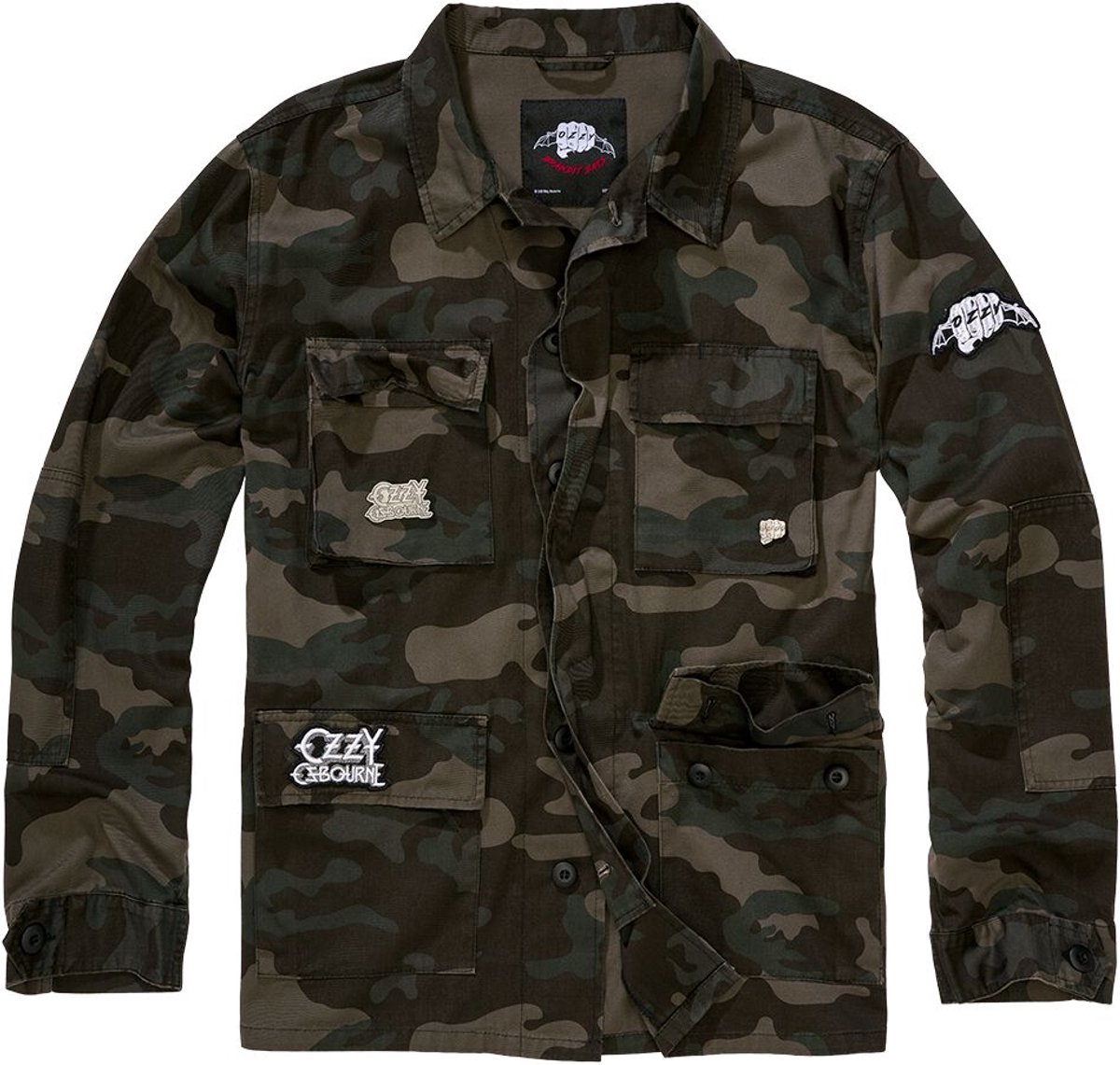 Osbourne, Ozzy BDU Jacket Uniformjas dark camo L Katoen -