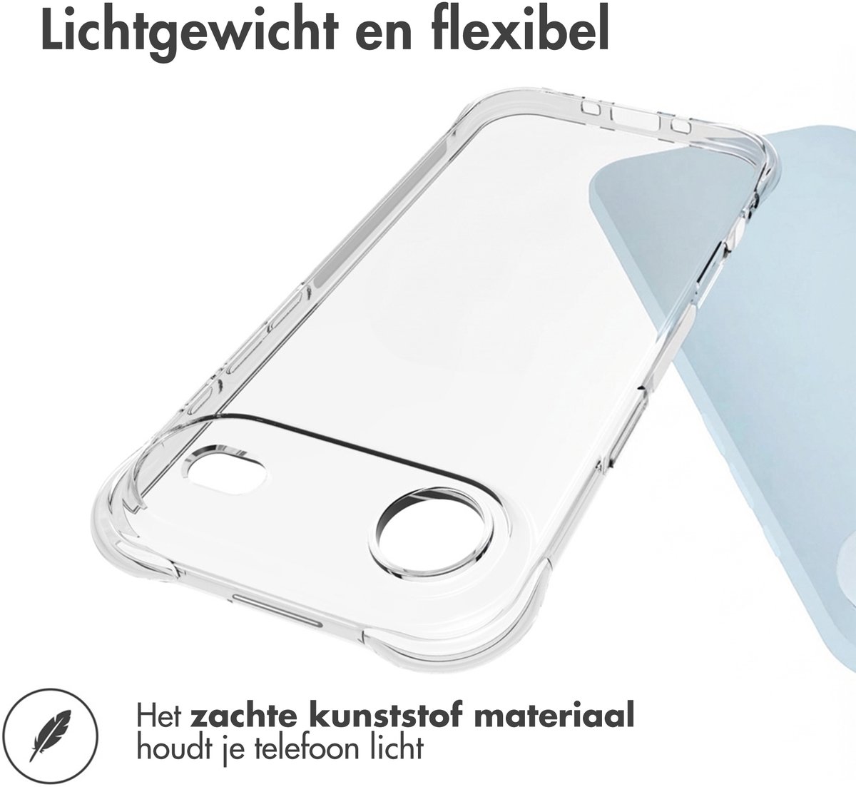 imoshion Hoesje - Geschikt voor Apple iPhone 17 Air - Shockproof Case - Transparant — cadeau in Cadeau-ideeën - foto 2