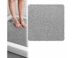 GLODI GOODS® Antislip badmat douchemat 60x60 cm - voor in de douche – antislipmat waterdoorlatend – GRIJS
