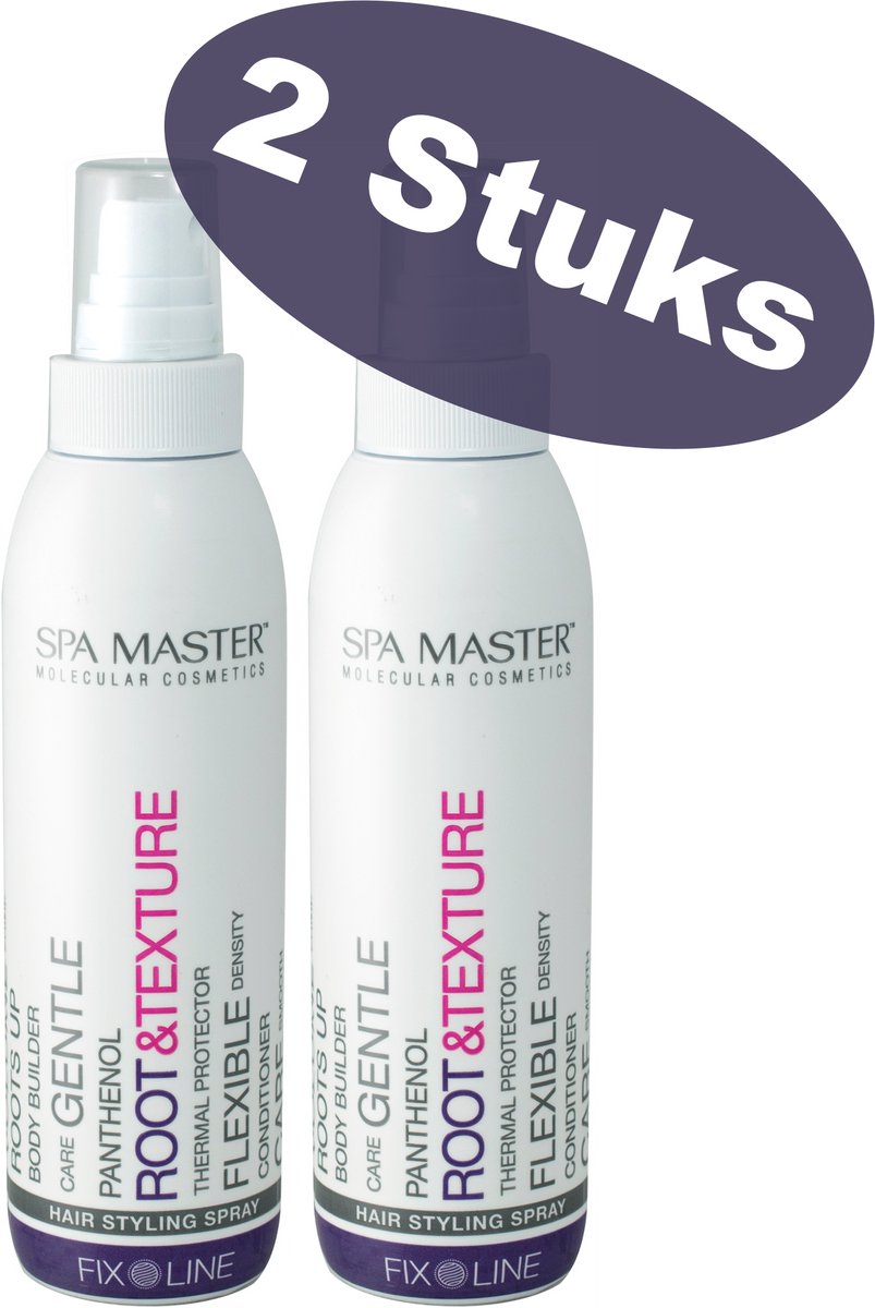 Spa Master Heat Protection & Hair Styling Spray Voordeelverpakking – Hittebeschermende Föhnspray met Pro-Vitamine B5 voor Alle Haartypes – Hittebescherming en Haarstyling inéén – Salonkwaliteit voor Thuis – 2 x 200ml