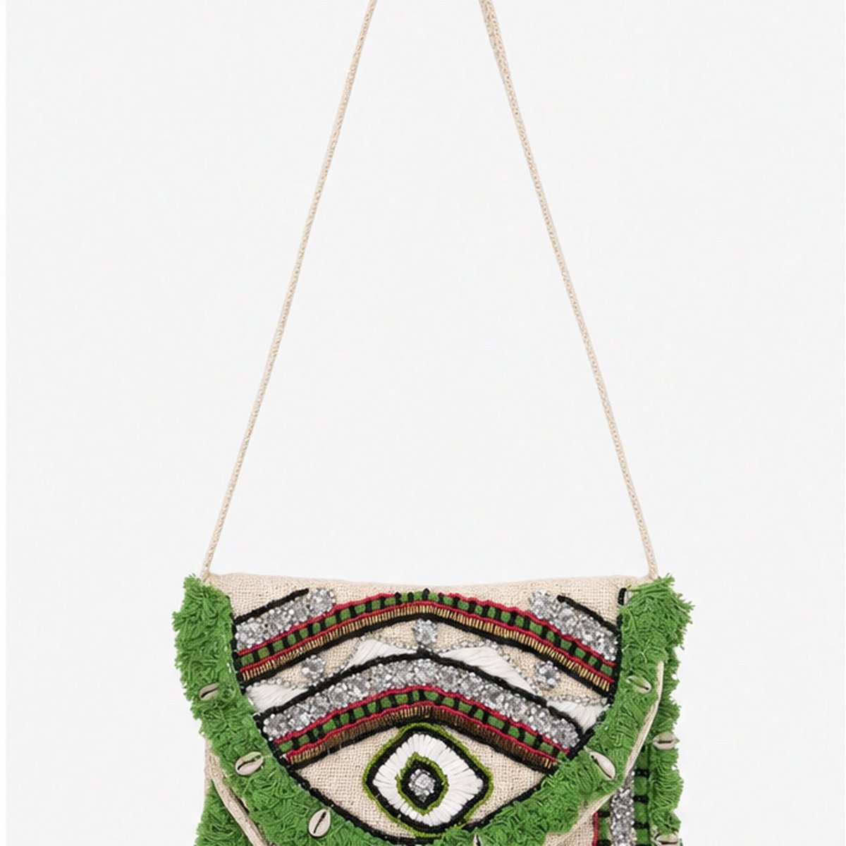 HS Crossbody Tas - Meerdere Uitvoeringen - Groen Borduursel