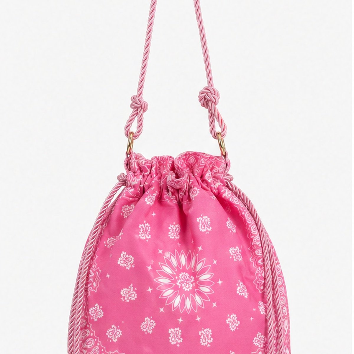 HS Drawstring Scarf Bag - Meerdere Kleuren - Roze