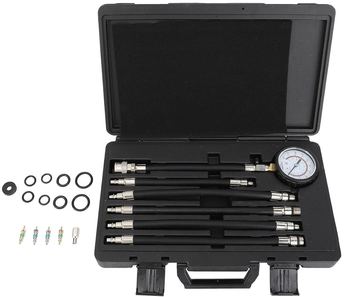 Motor Compressie Tester - Cilinder Test Instrument - Motor Onderhoud - 0 Tot 300 Psi - 38x24x8 cm - Zwart