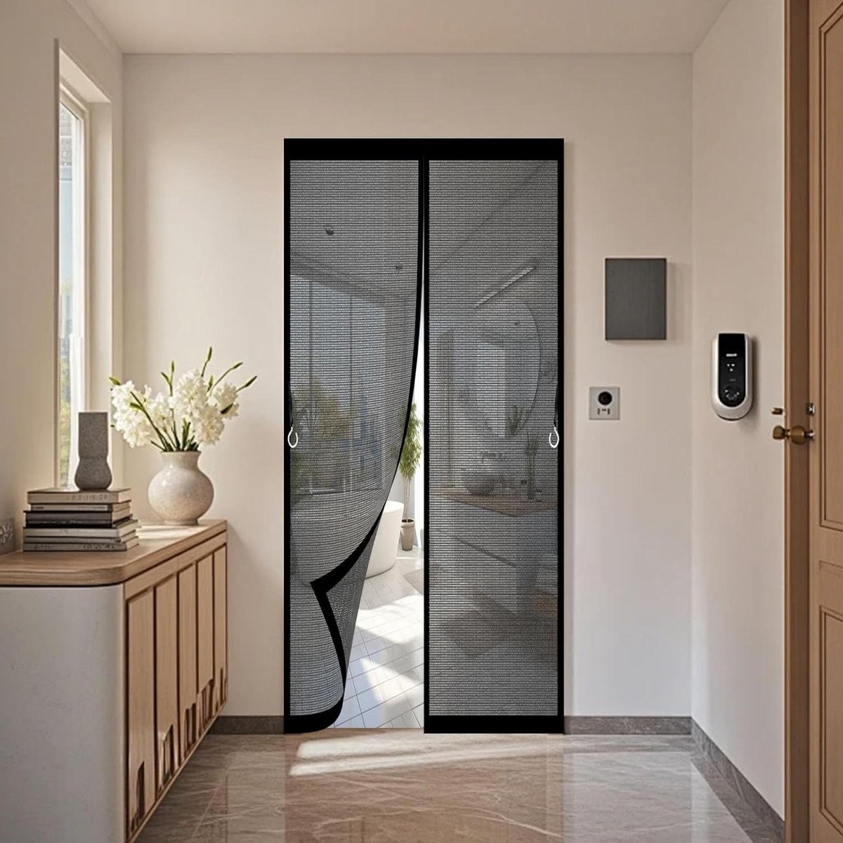 Magnetisch Hor - Vliegenhor Deur - Insecten Buiten - Krachtige Magneten - 70 x 237 cm - Zw