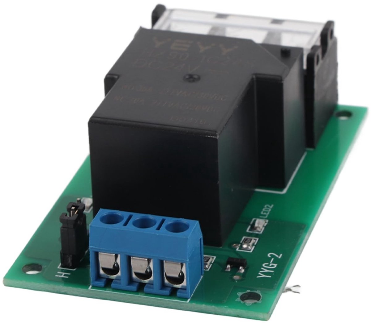 Allecto - 1-Kanaals Relay Module 24VDC - met Optocoupler - 30A Schakelmodule - voor huishoudelijke apparaten - betrouwbare werking - veilig schakel...