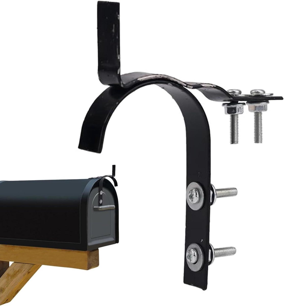 Metalen sleufset - Reparatieset brievenbus - Postbus repareren - Robuust ijzer - 50 x 35 x 19 mm - Meerkleurig