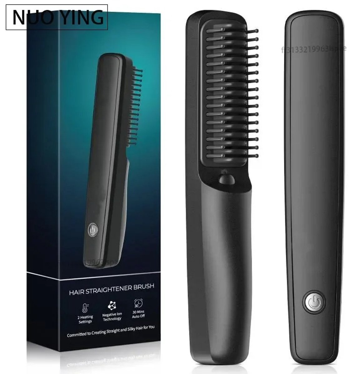 Linkforu - Stijltang - Borstel - Draadloze Stijltang - USB Lading - Glad en glanzend Haar – Negatieve Ionen