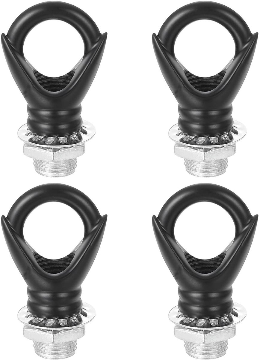 Oogmoeren - Ringmoeren - Hanglampen Bevestigen - Zinklegering Duurzaam - M10 4 Stuks - Zwa