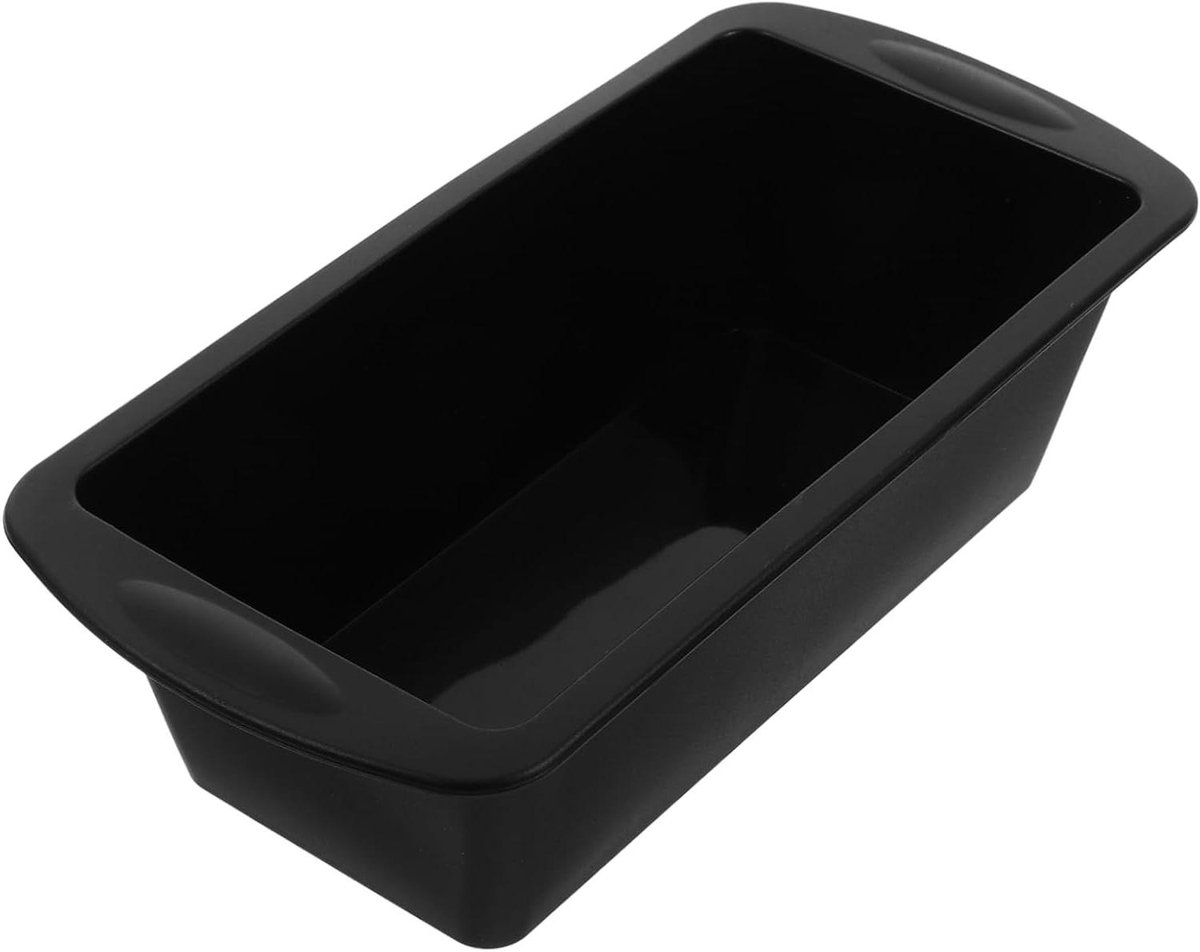 Broodvorm Siliconen - Bakvorm - Brood Bakken - Metalen Frame - 19.5x9.5x5.5 CM - Zwart
