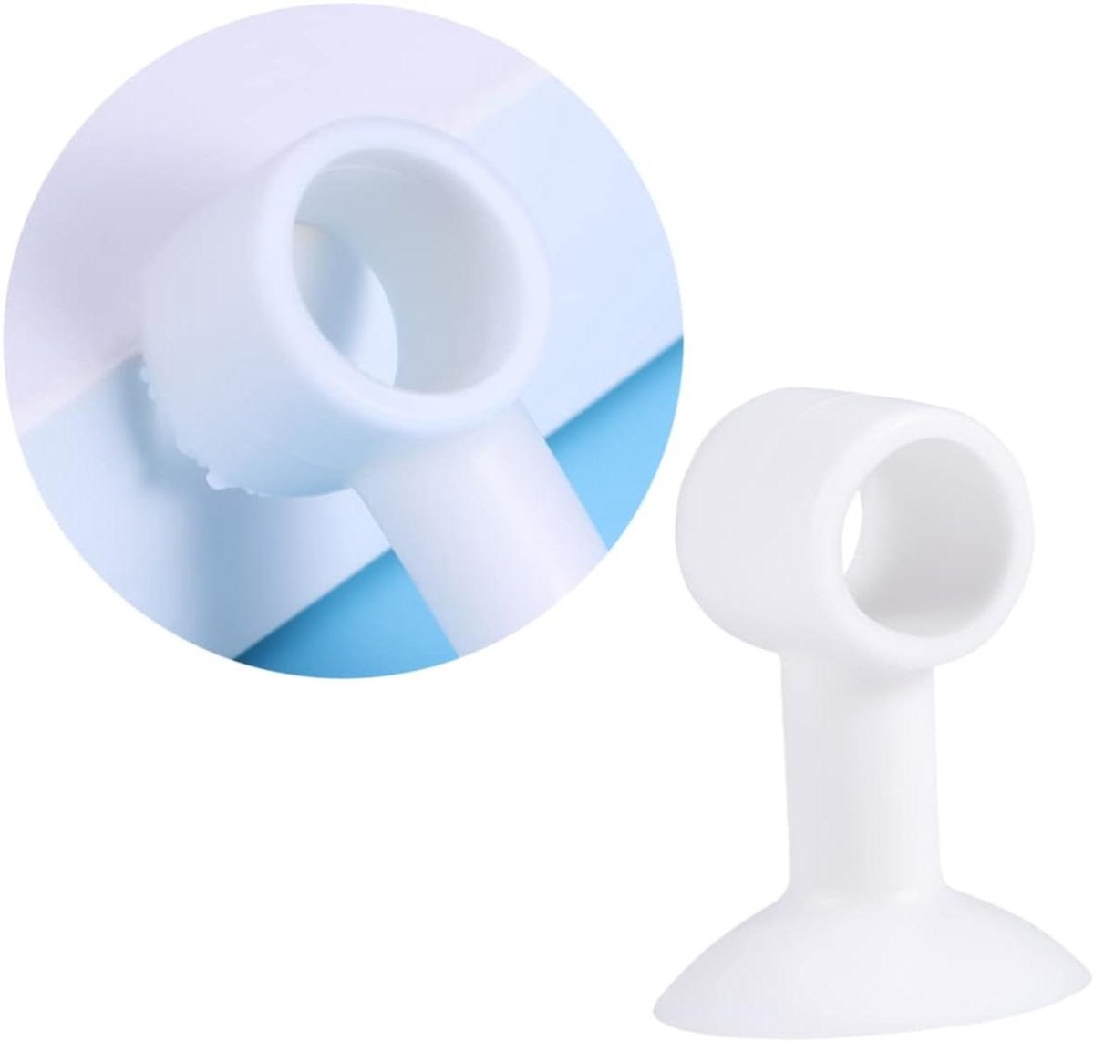 Deurstopper Set - Wandbeschermers - Deuren Beschermen - Zachte Rubber Bumper - 5 Stuks - Wit