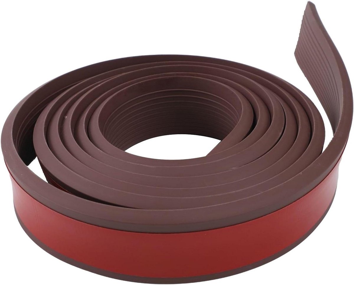 Drempelhulp Oprit - Vloerstrip Toegang - Rolstoel Gebruik - Duurzame Constructie - 300 cm Lengte - Donkerbruin