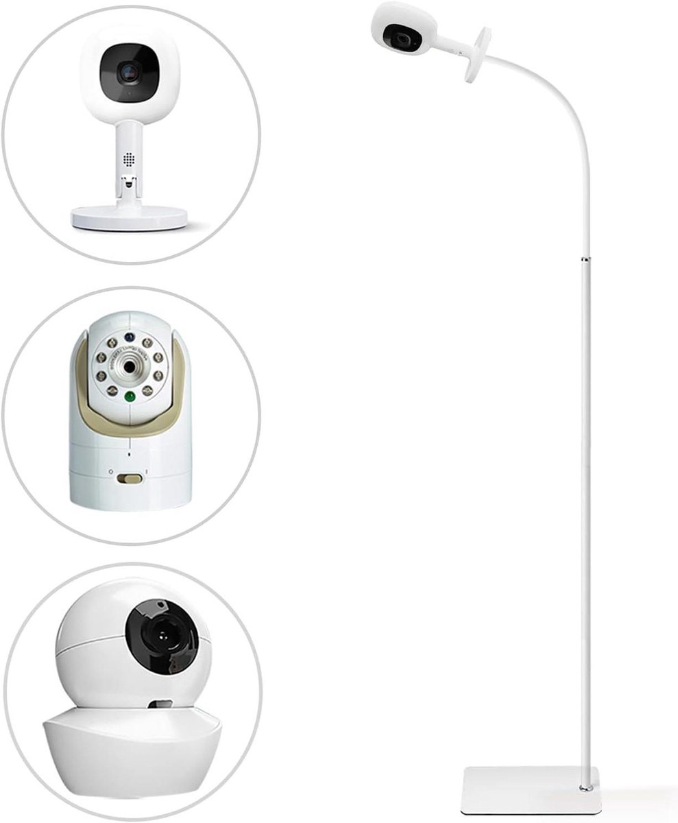 Babyfoon Standaard - Vloerhouder Camera - Baby Bewaken - Verstelbare Hoogte - 170 cm - Zwart