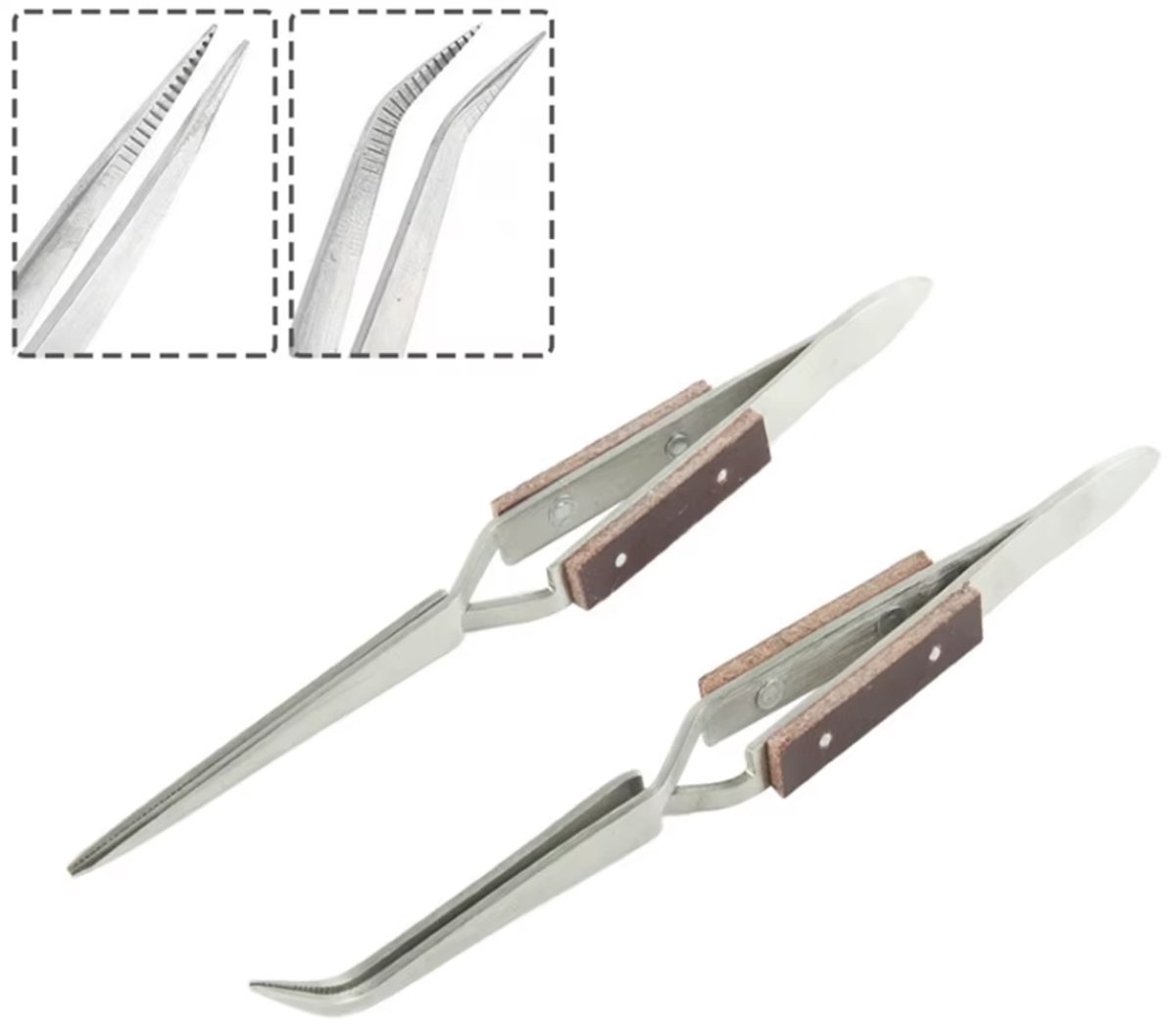 2 Delig Zelfknellende Pincet set