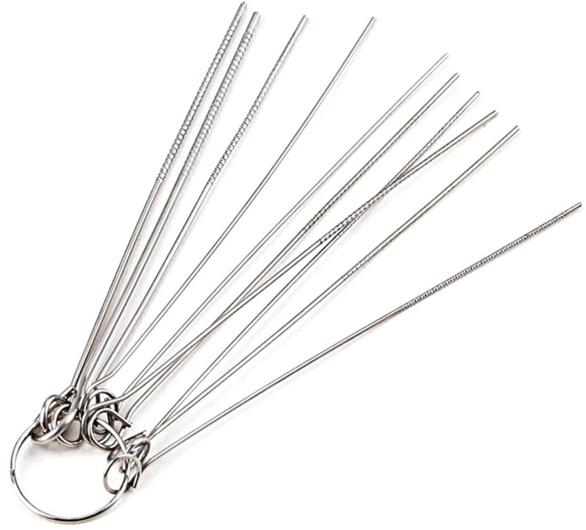 aladdien - 3D Printer Nozzle Cleaner - Set van 10 RVS reinigingsnaalden - Voor nozzles van 0.4-1.2 mm - Efficiënte reiniging - Verbeter printkwalite...