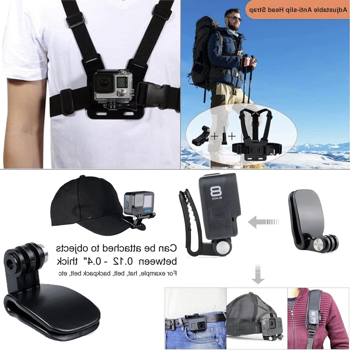Complete Accessoire Set voor GoPro Hero 13, 12, 11, 10, 9 thumbnail 4