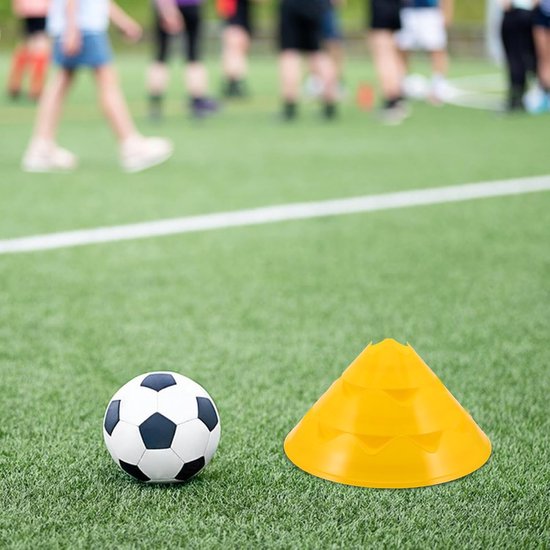 Trainingskegels - Sport Pionnen - Sport Training - Duurzaam Zichtbaar - 6 Stuks - Geel — afbeelding 3