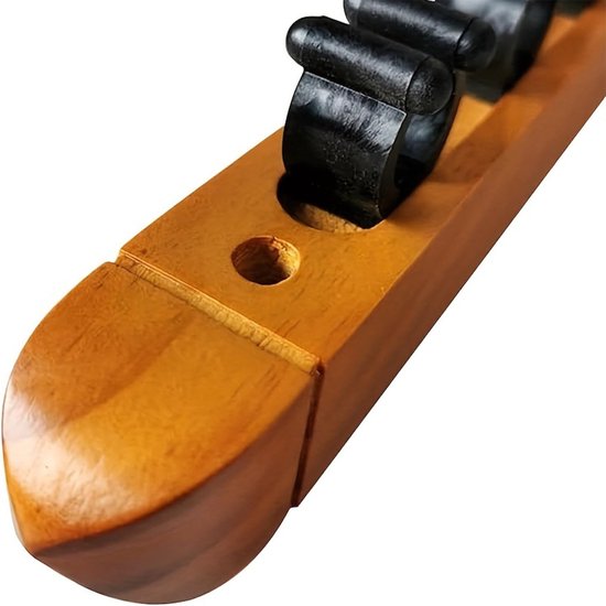 Keuhouder - Biljartrek - Speelkamer Organiseren - Wandmontage - 4 Keu Clips - Houtkleur — afbeelding 5