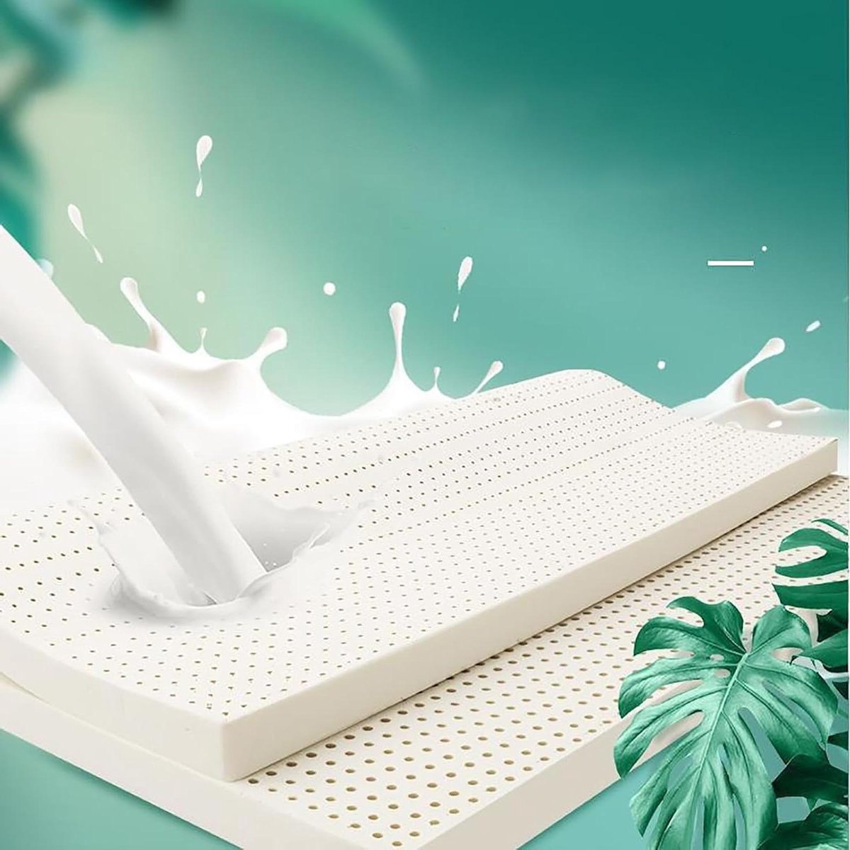 Latex Matrastopper - Natuurlijke Rubber Matras - Verbeter Slaapcomfort - Ademend en Koelend Ontwerp - 90x200 cm - Niet gespecificeerd