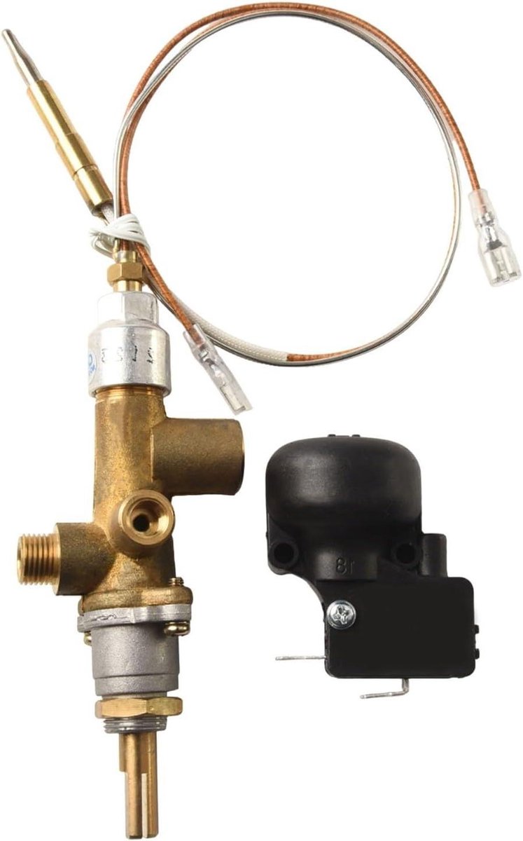 Terrasverwarmer Reparatiekit - Thermokoppel Vlambeveiliging - Terrasverwarmer Onderhoud - Automatische Uitschakelfunctie - 14 x 6 x 3 cm - Zilver