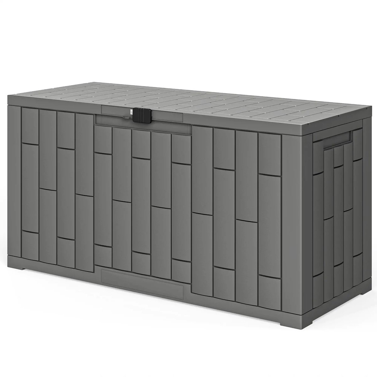 Tuinkist - Opbergbox voor buiten- Tuinbox - Opbergbox met kussen - weerbestendig - Grijs