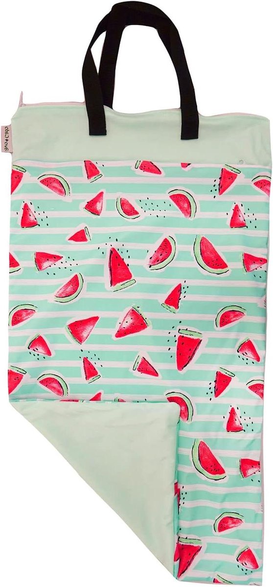Nappy Bag Duo - Wet Bag Luiertas - Baby Verzorgen - Vocht en Geurbestendig - 40x70cm - Melons