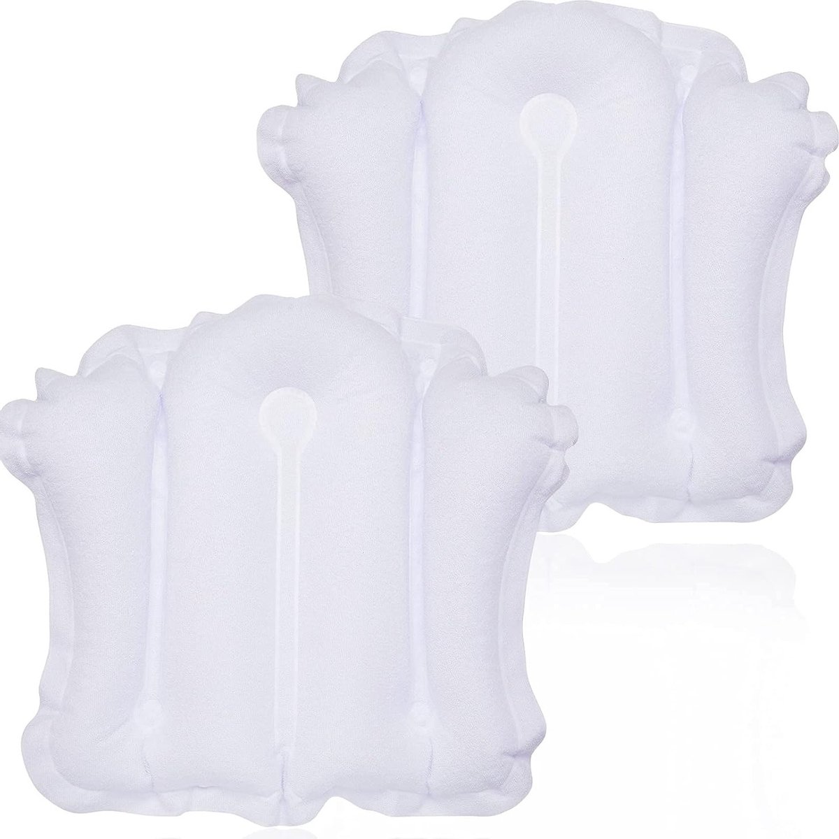 Badenkussen groot 2 stuks - badkussen terry - neksteun met zuignap - comfortabel baden - ShopVlot
