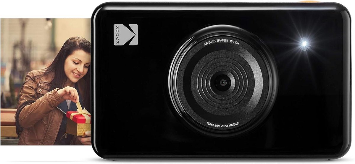 Directklaar Camera - Instant Foto - Herinneringen Printen - Bluetooth Connectiviteit - 5x8.6cm Prints - Zwart